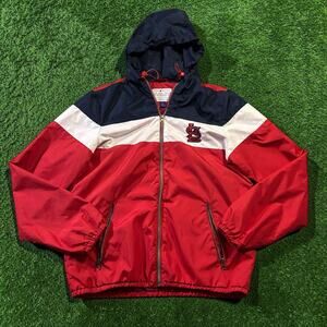 St Louis Cardinals G-III Carl Banks Women’s Windbreaker Jacket Medium Hooded MLB